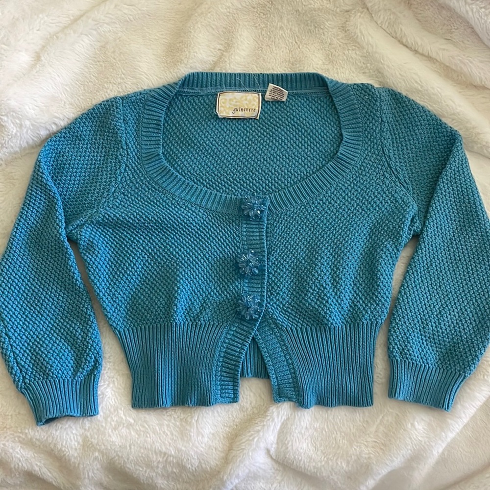Anthropologie cropped cardigan sweater